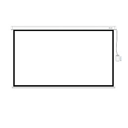 Экран моторизированный (с пультом Д/У) Deluxe DLS-ERC221x121W (87"х47"), Ø - 98", 16:9