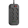 Сетевой фильтр LDNIO Defender SE6403 6 розеток 4*USB 5V/3.4A Провод 2м