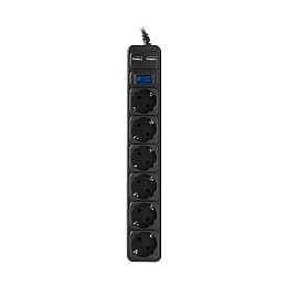Сетевой фильтр SVC ZC6S-30M-USB 3 м. 220 в.