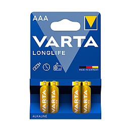Батарейка VARTA Longlife Micro 1.5V - LR03/ AAA (4 шт)