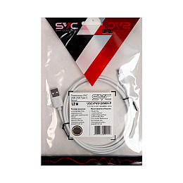 Переходник USB-USB Type C SVC USC-PV0120WH-P, Белый, Пол. пакет, 1.2 м