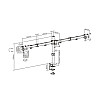 Настольный кронштейн Brateck LDT12-C034N для 3-х мониторов (13