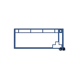 Запчасть к клавиатуре верхняя панель Glorious GMMK Pro Top Frame Navy Blue (GLO-ACC-P75-TF-NB)